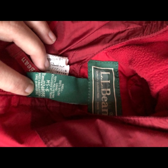 Sz 5-6 llbean lined kids rain coat - Picture 2 of 3